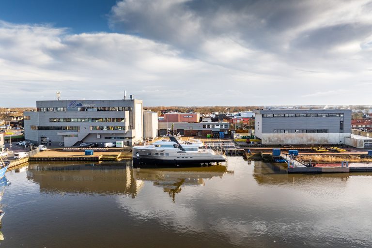 Overview of the halls of Dutch yard of Balk Shipyard.