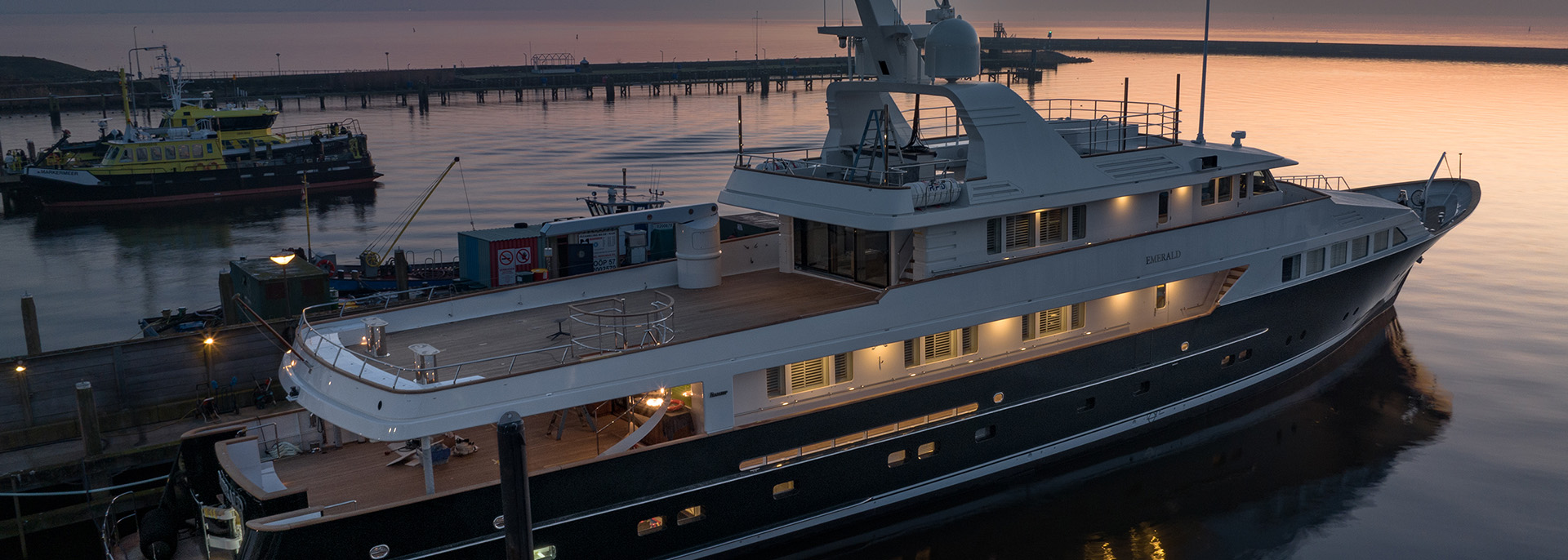 Balk Shipyard - Superyacht Emerald after rebuild